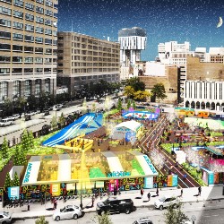 Downtown Detroit Winter